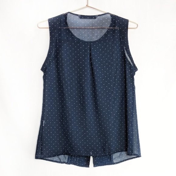 Zara • Trafaluc Polka Dot Pleated Blouse - Picture 8 of 8